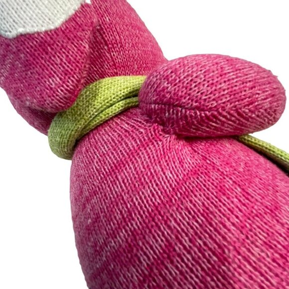 Seasons of Cannon Falls Pink Elephant Sock Monkey 14” Sitting Magnet Hands Plush - Picture 11 of 11